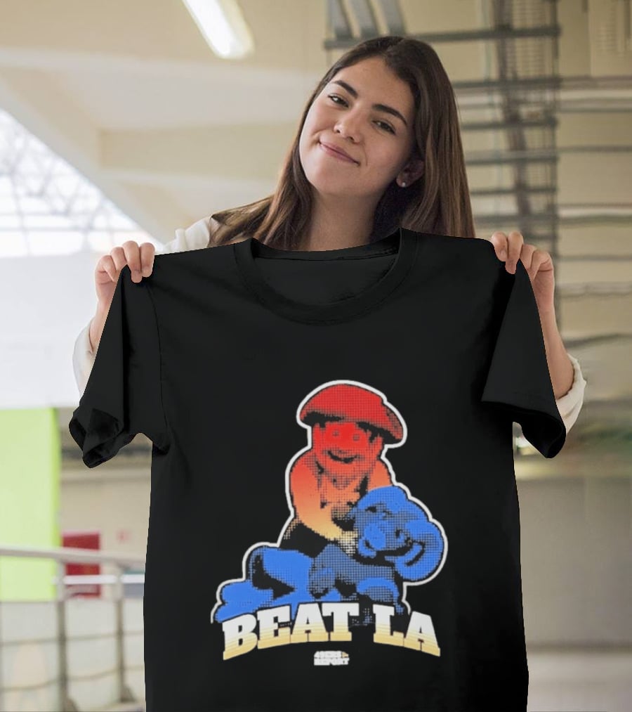 San Francisco 49ers Beat LA Rams Retro Style Football Rivalry T-Shirt