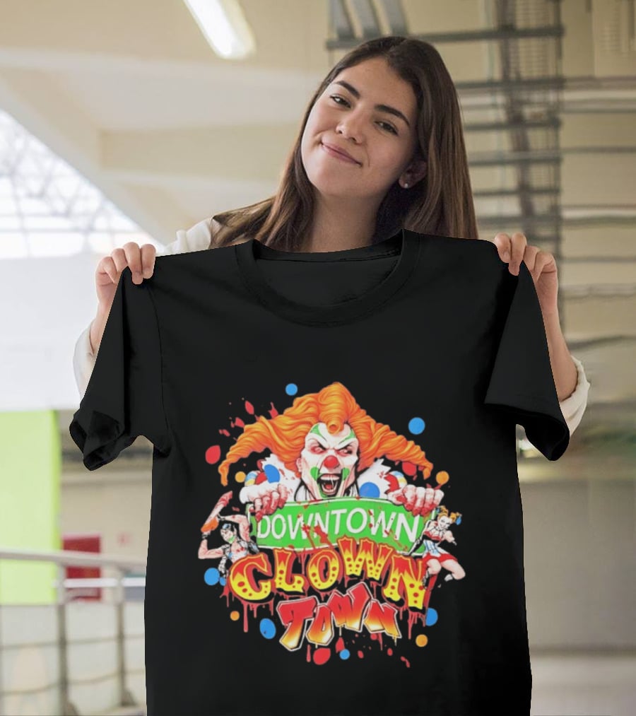 Downtown Clown Town Joker Harley T-Shirt