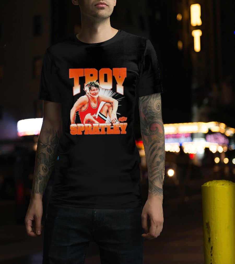 Troy Spratley OSU Oklahoma State Wrestling Player T-Shirt