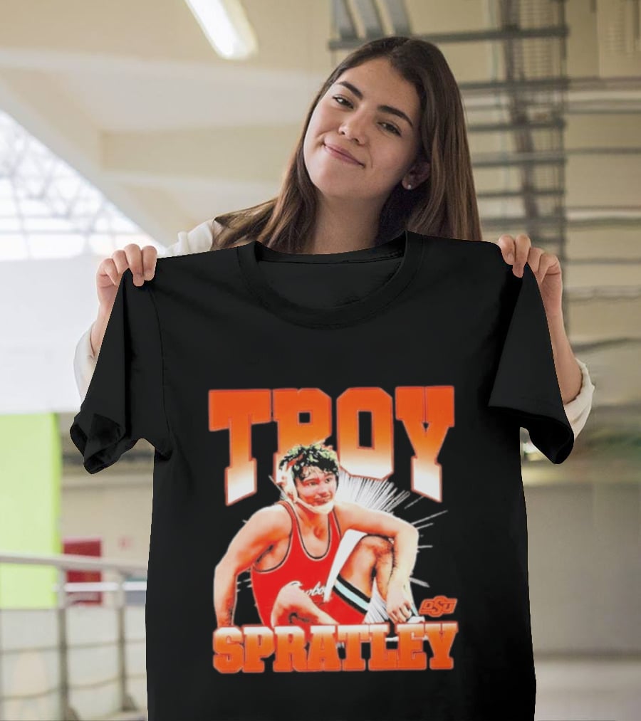 Troy Spratley OSU Oklahoma State Wrestling Player T-Shirt