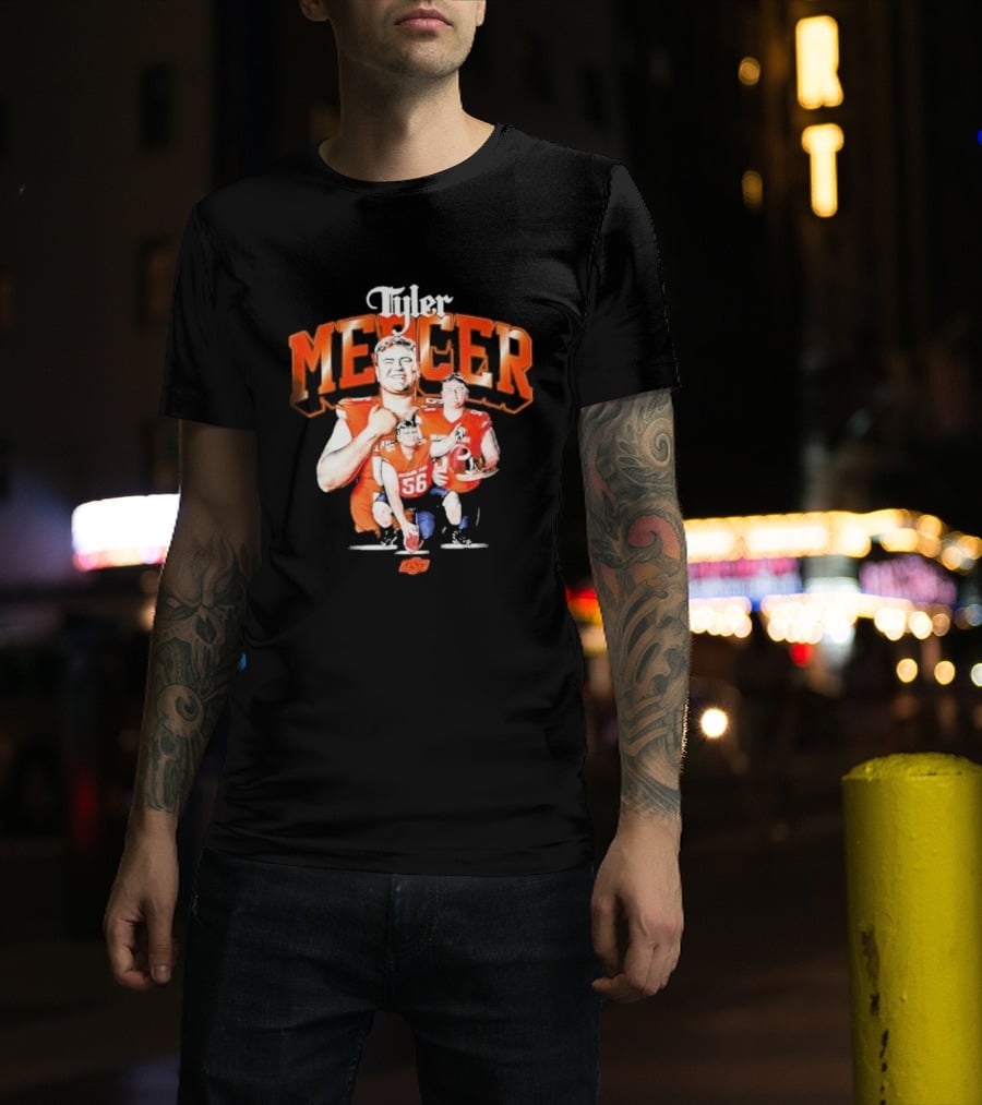 Tyler Mercer Oklahoma State Football Player Number 56 T-Shirt
