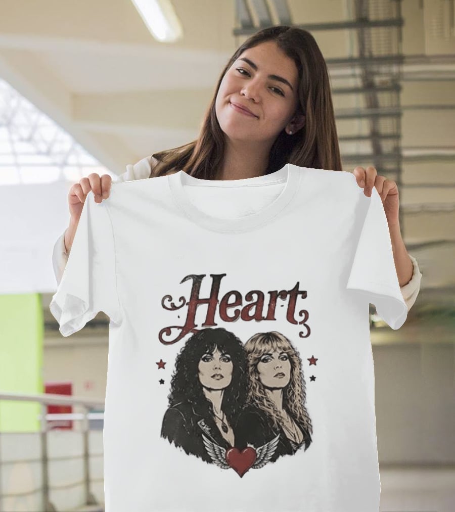 Heart Band Sing Loud Love Wild With Iconic Duo T-Shirt