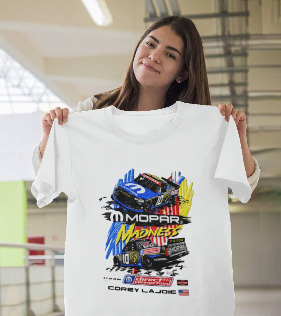 Kaulig Racing Corey LaJoie Mopar Madness 10 Direct Connection NASCAR 2023 T-Shirt