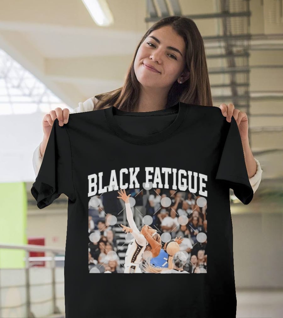 BLACK FATIGUE Basketball Sports Athlete Action Scene T-Shirt