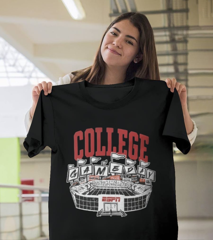 ESPN College GameDay Stadium Flags And Field T-Shirt