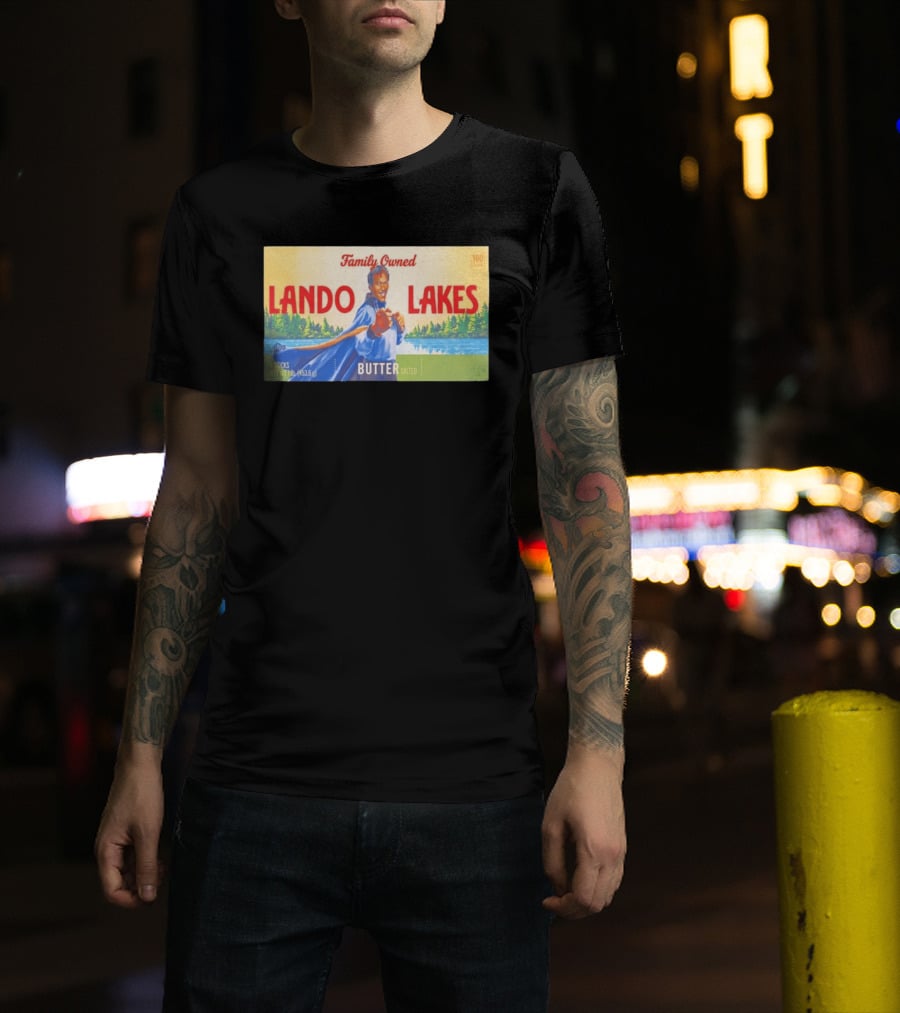 Family Owned Lando Lakes Butter Star Wars Mashup T-Shirt