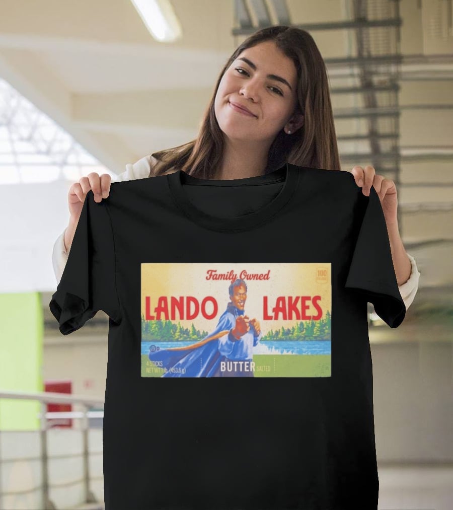 Family Owned Lando Lakes Butter Star Wars Mashup T-Shirt