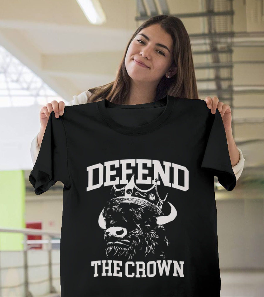 Defend The Crown Buffalo King Bison T-Shirt