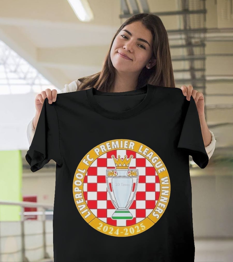 Liverpool FC Premier League Winners 2024 2025 20 Times T-Shirt