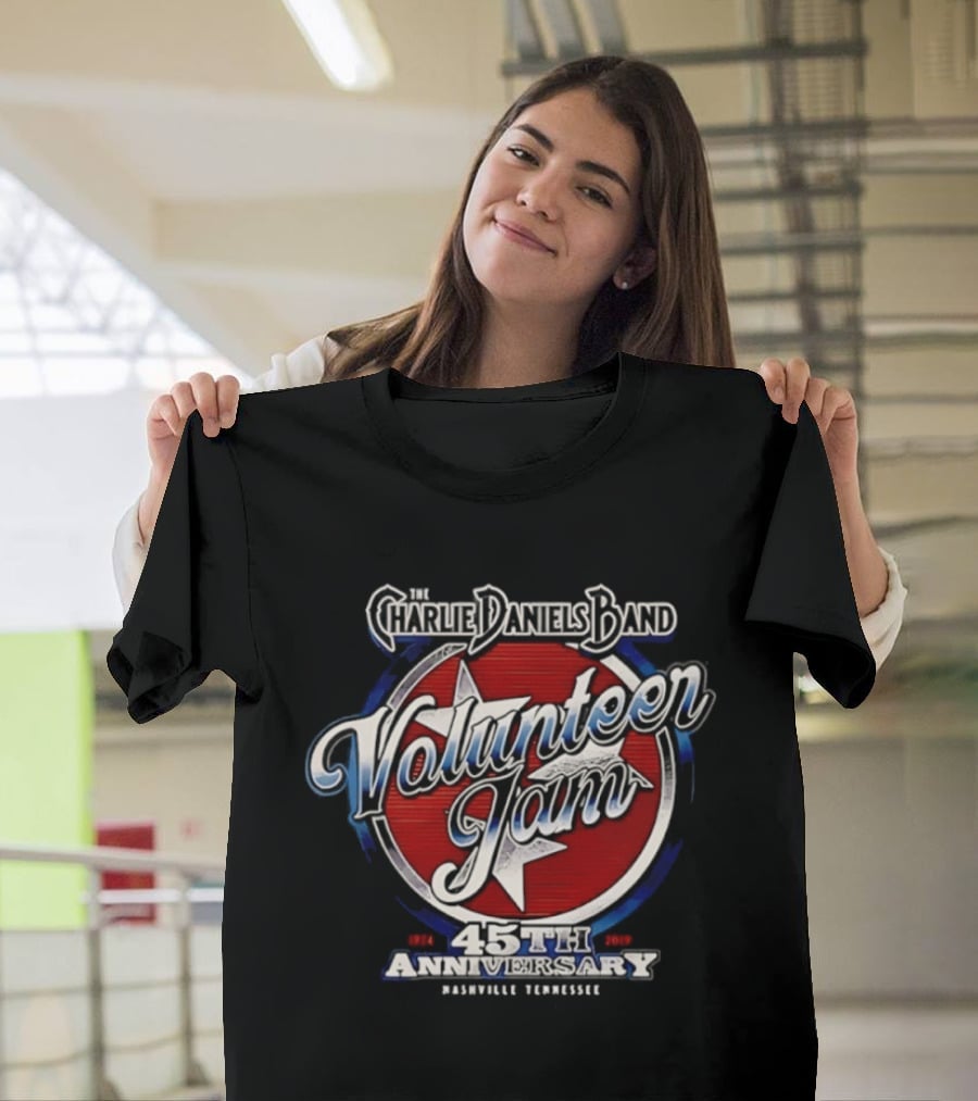 Charlie Daniels Band Volunteer Jam 45th Anniversary Nashville Tennessee Star T-Shirt
