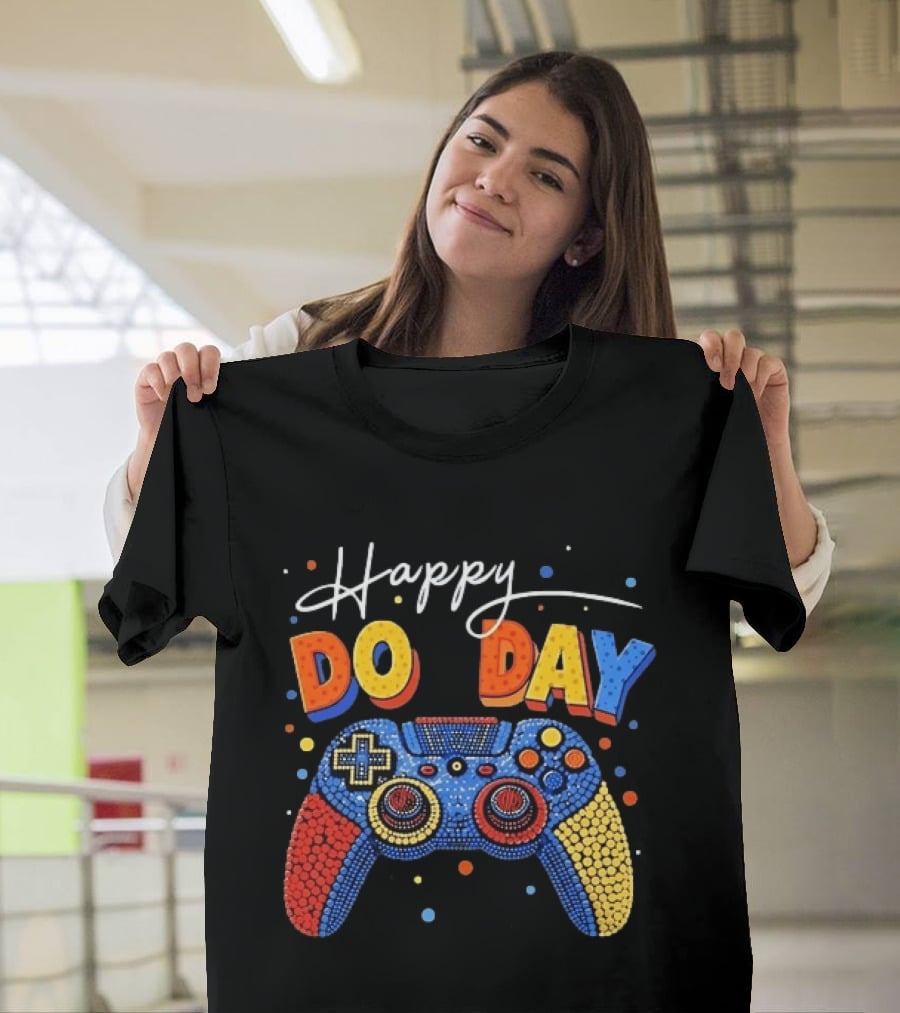 Happy Dot Day Gaming Controller Video Game Celebration T-Shirt