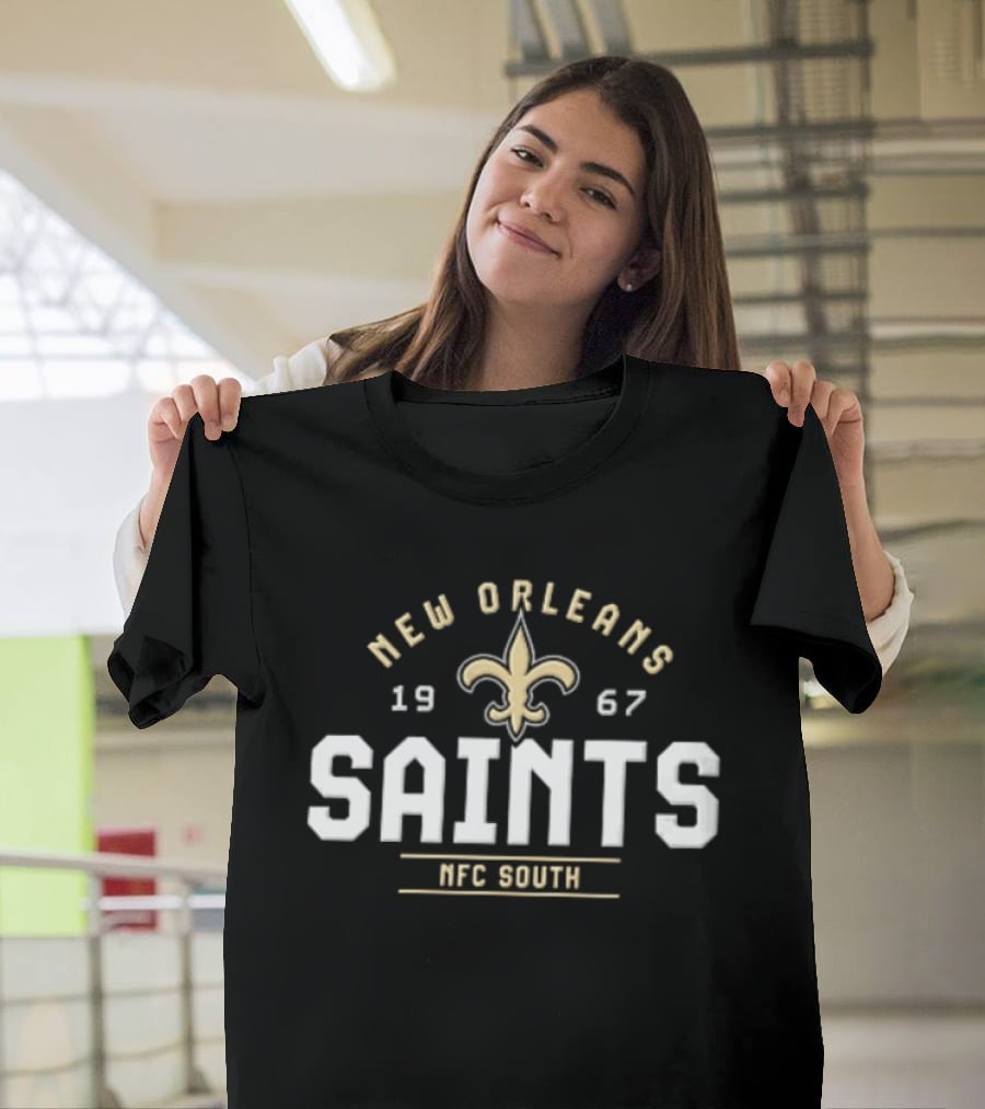 New Orleans Saints 1967 NFC South Fleur De Lis Saints T-Shirt