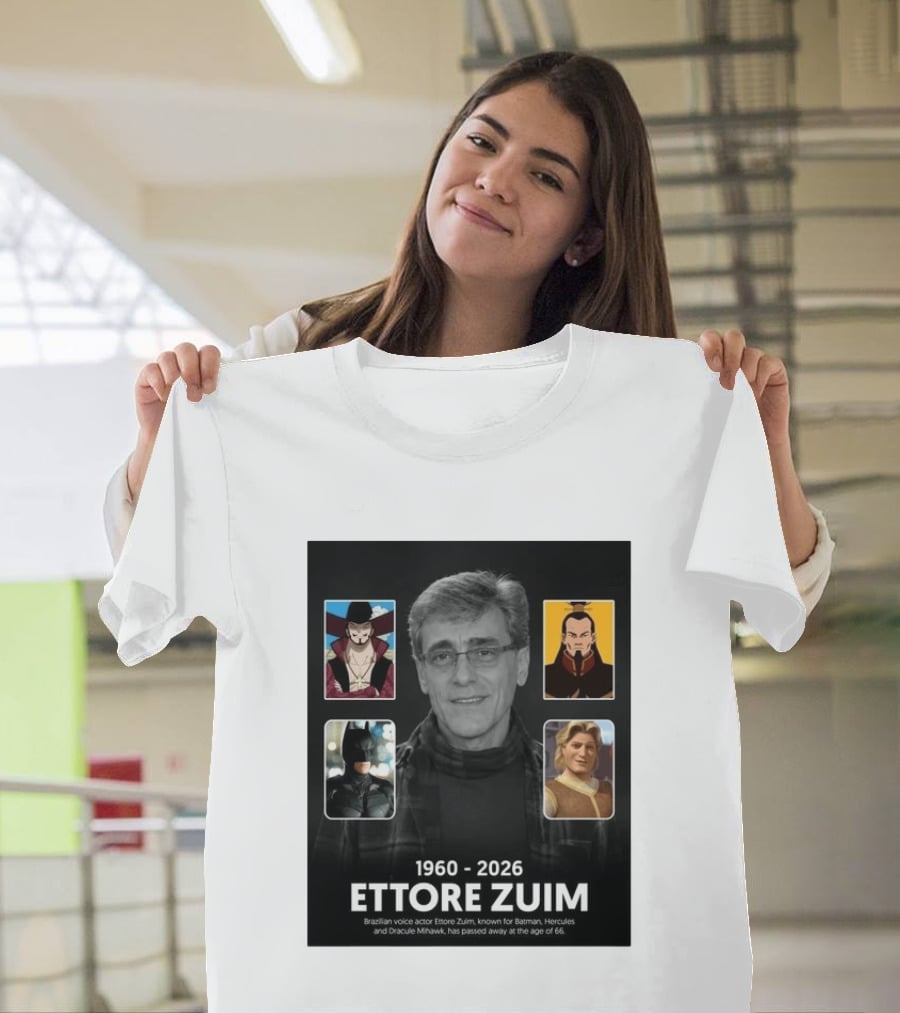 1960 2026 Ettore Zuim Batman Hercules Dracula Mihawk Voice Actor T-Shirt