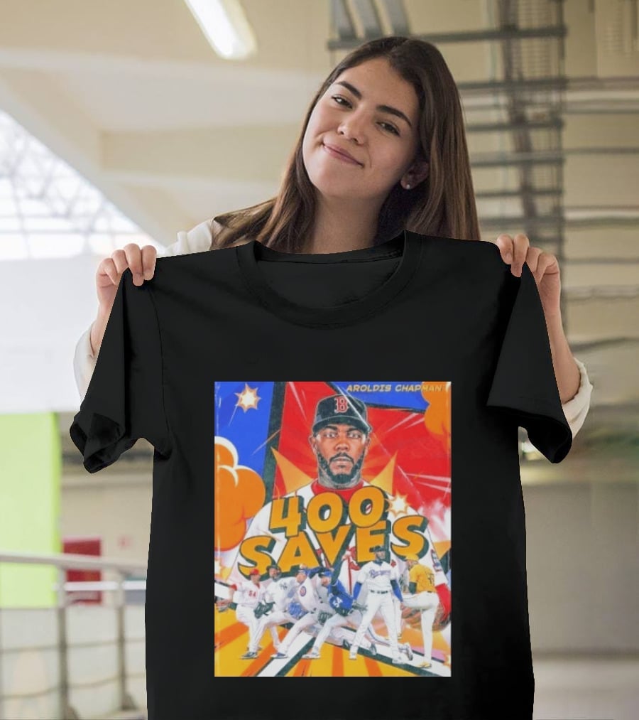 Aroldis Chapman MLB 400 Saves Record Pitcher Highlights T-Shirt