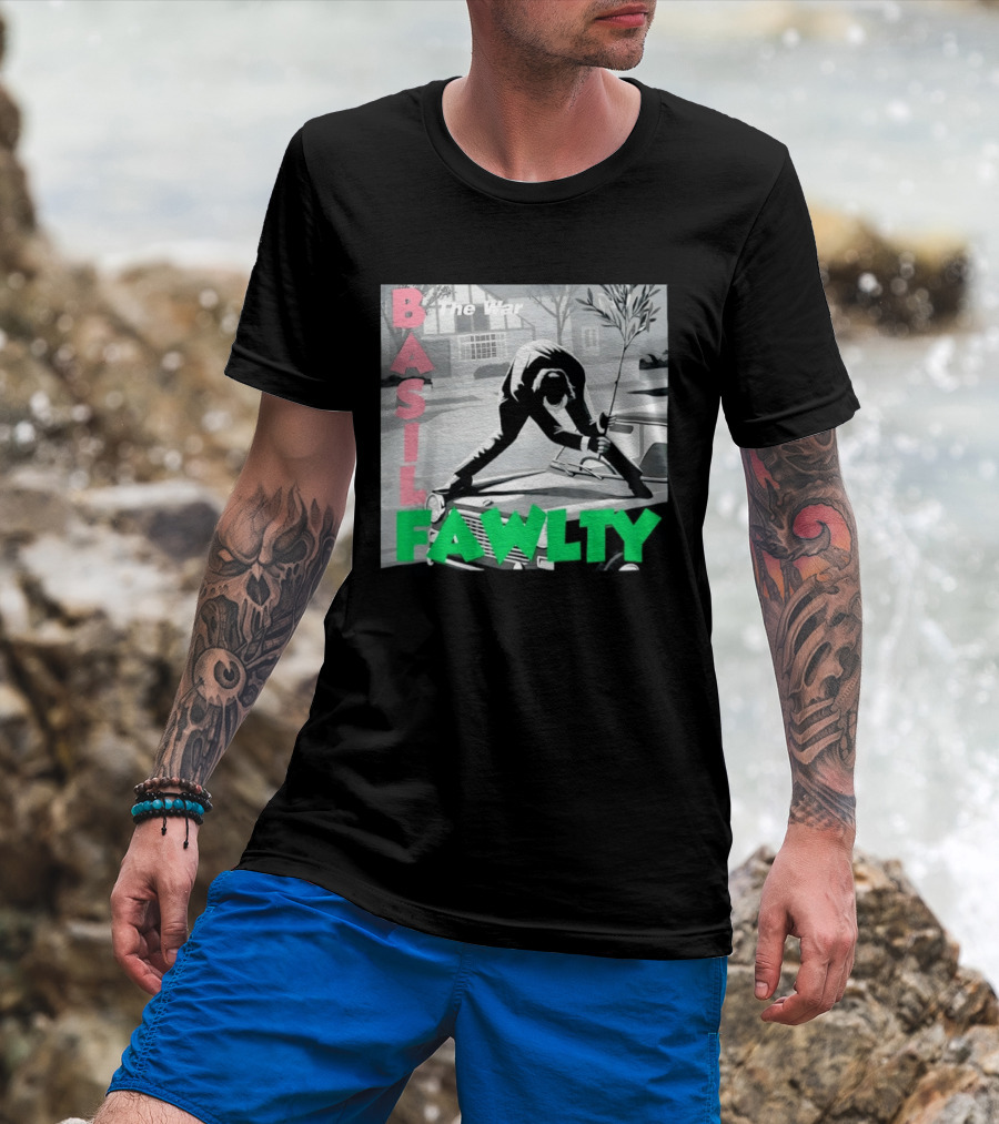 Basil Fawlty The War John Cleese British Comedy Iconic Scene T-Shirt