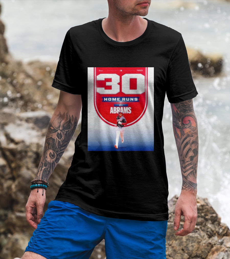 30 Home Runs CJ Abrams Washington Nationals T-Shirt