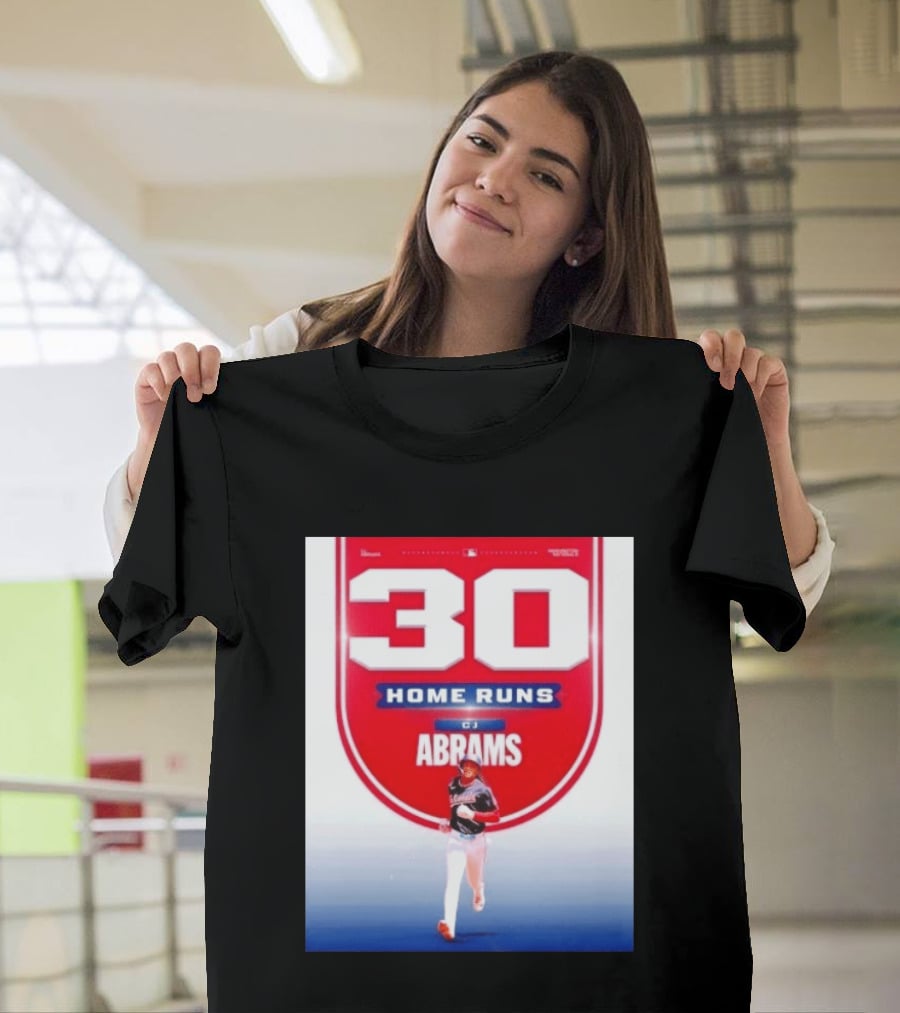 30 Home Runs CJ Abrams Washington Nationals T-Shirt