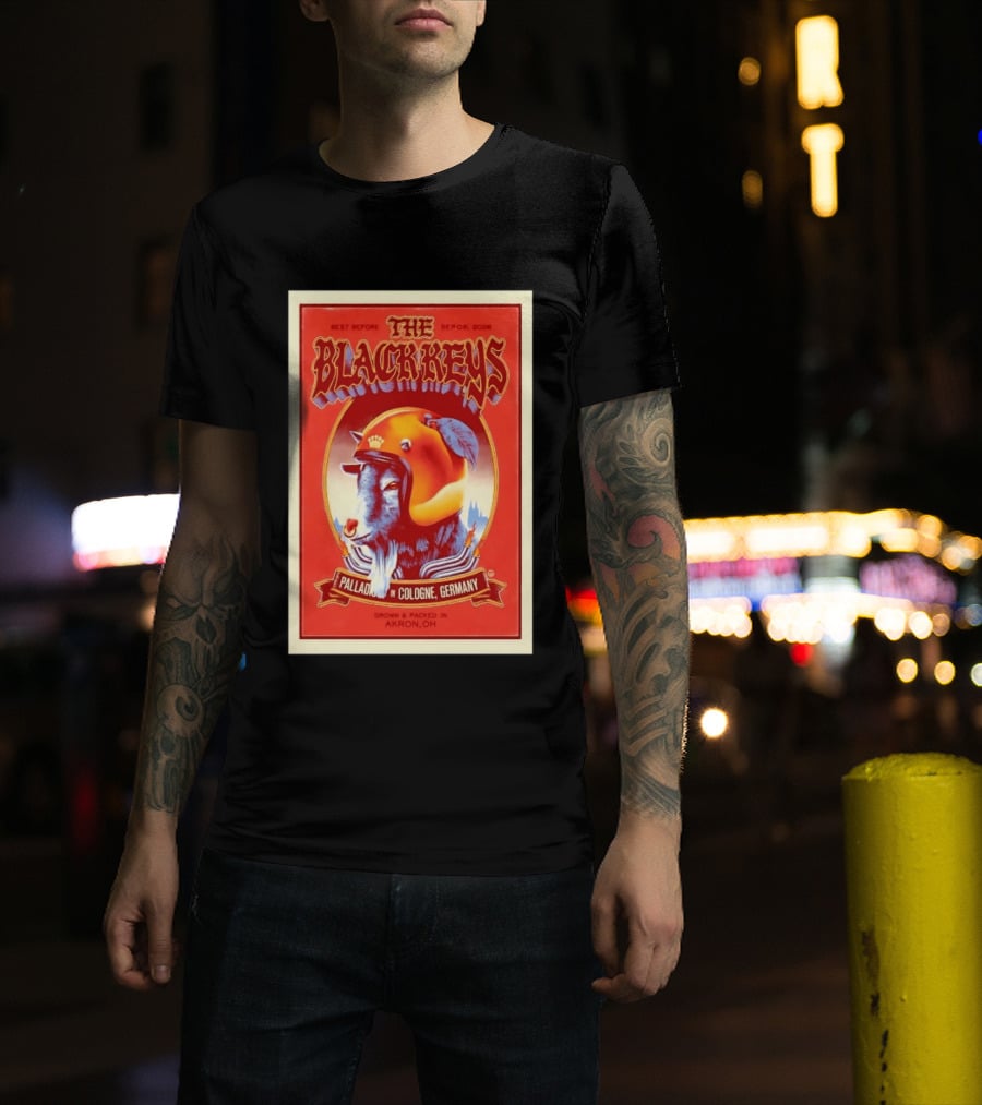 The Black Keys Palladium In Cologne Germany Concert September 6 2026 Akron OH T-Shirt