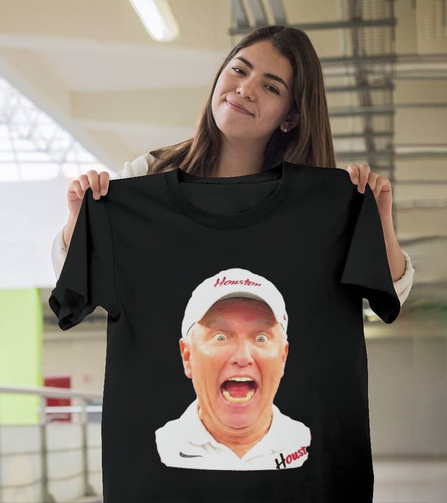Dana Holgorsen Houston Cougars Coach Excited Expression College Football T-Shirt