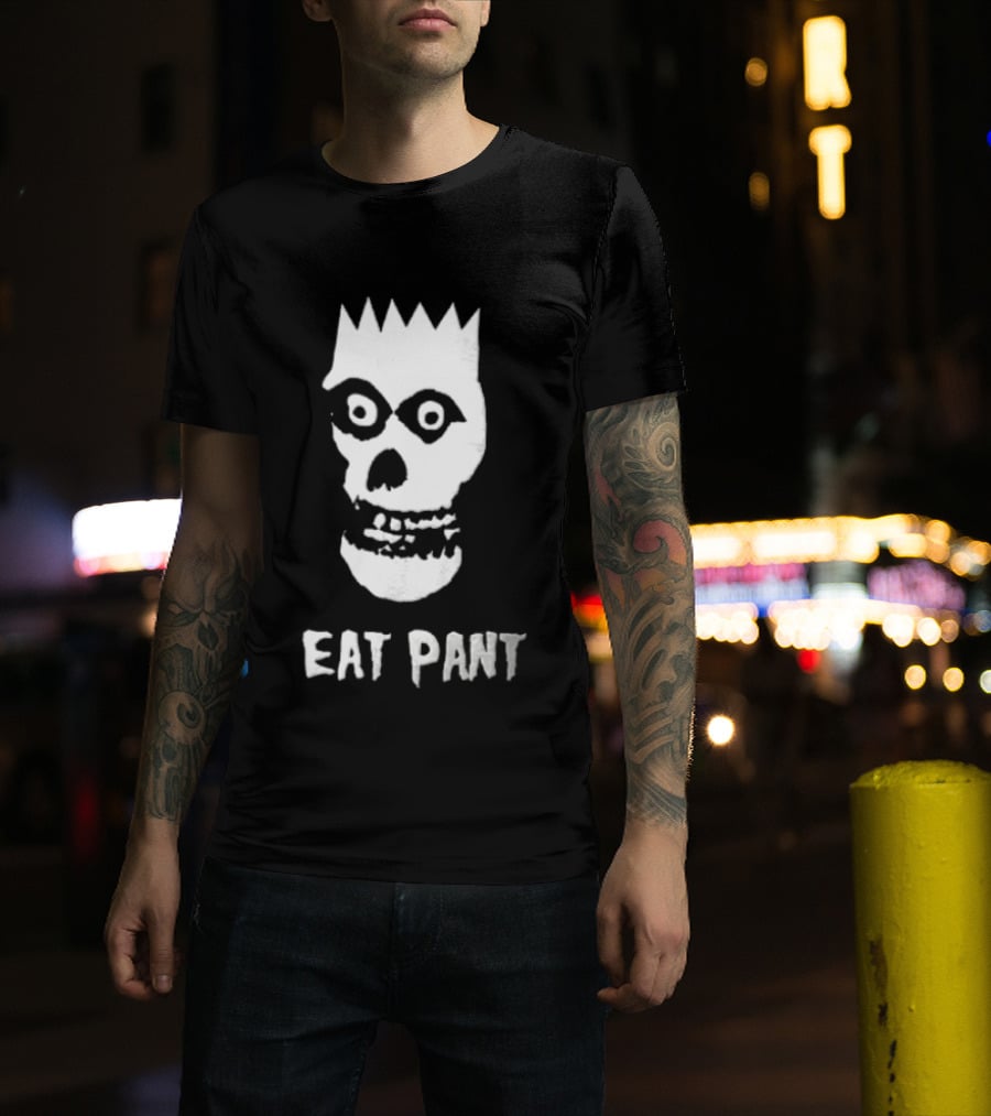 Misfits The Ghost Mashup EAT PANT Skull Head T-Shirt