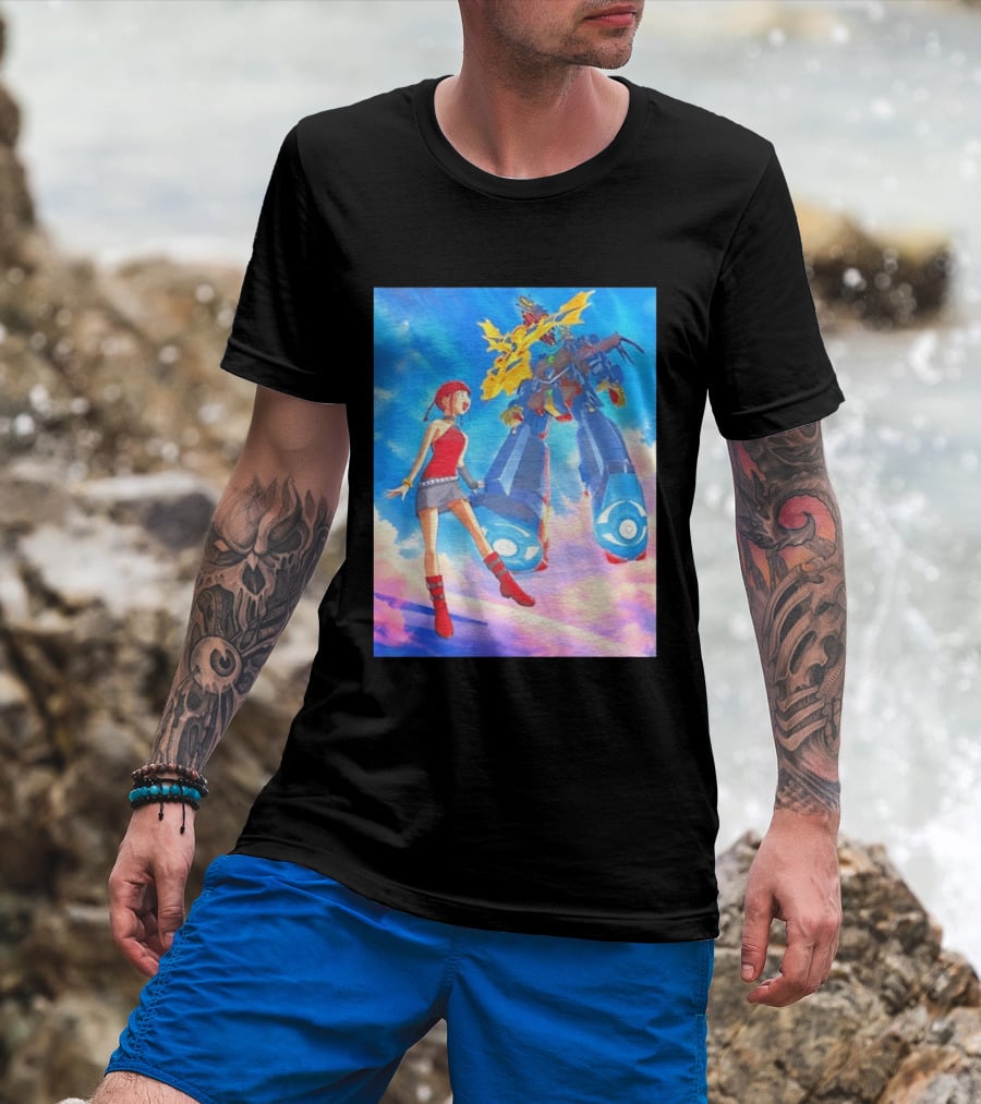Dorothy Wayneright With The Big O Mecha From The Big O Anime Series T-Shirt