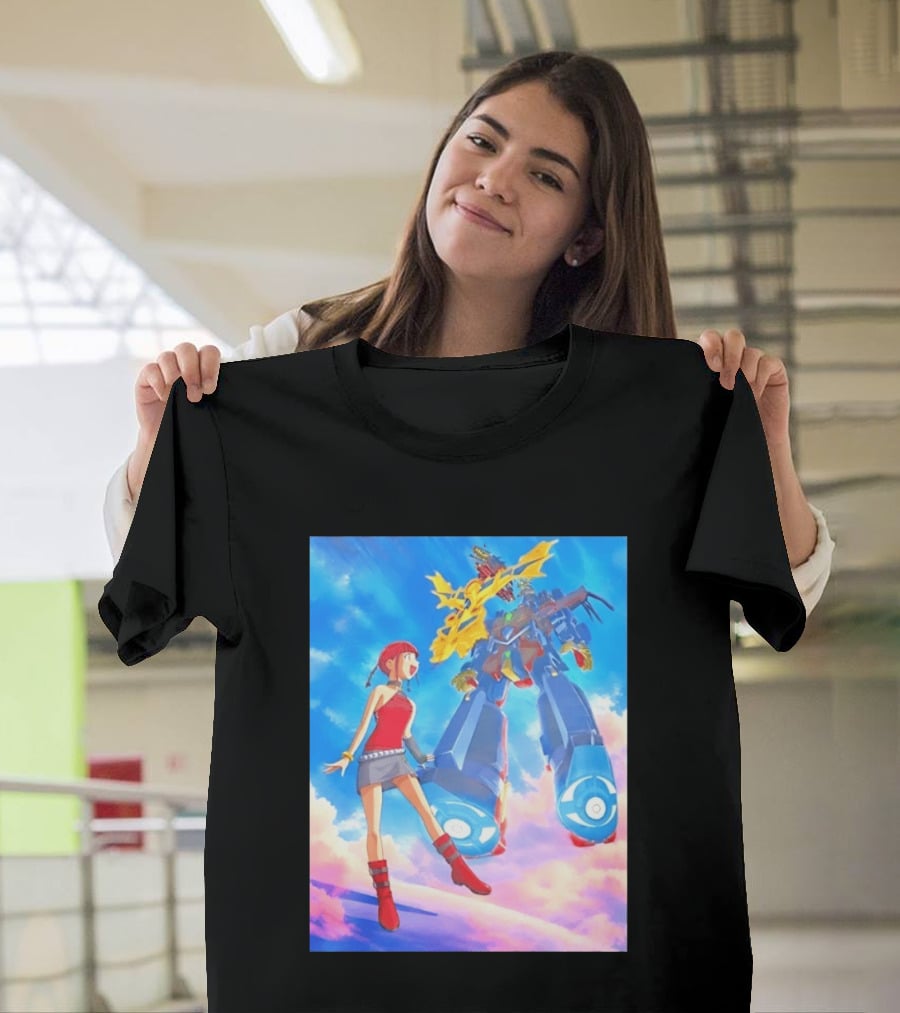 Dorothy Wayneright With The Big O Mecha From The Big O Anime Series T-Shirt