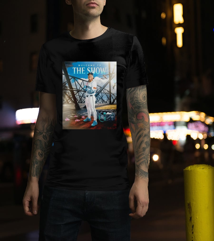 Welcome To The Show Michael Arroyo Mariners 50th Anniversary Baseball T-Shirt