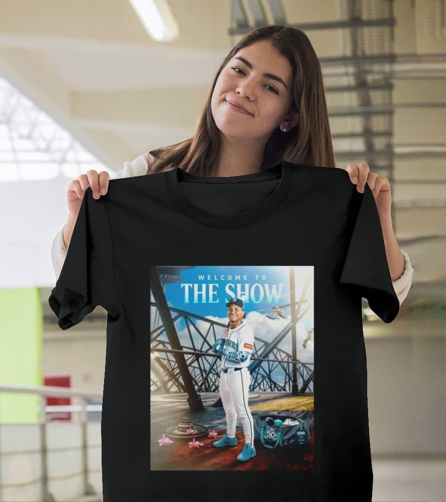 Welcome To The Show Michael Arroyo Mariners 50th Anniversary Baseball T-Shirt