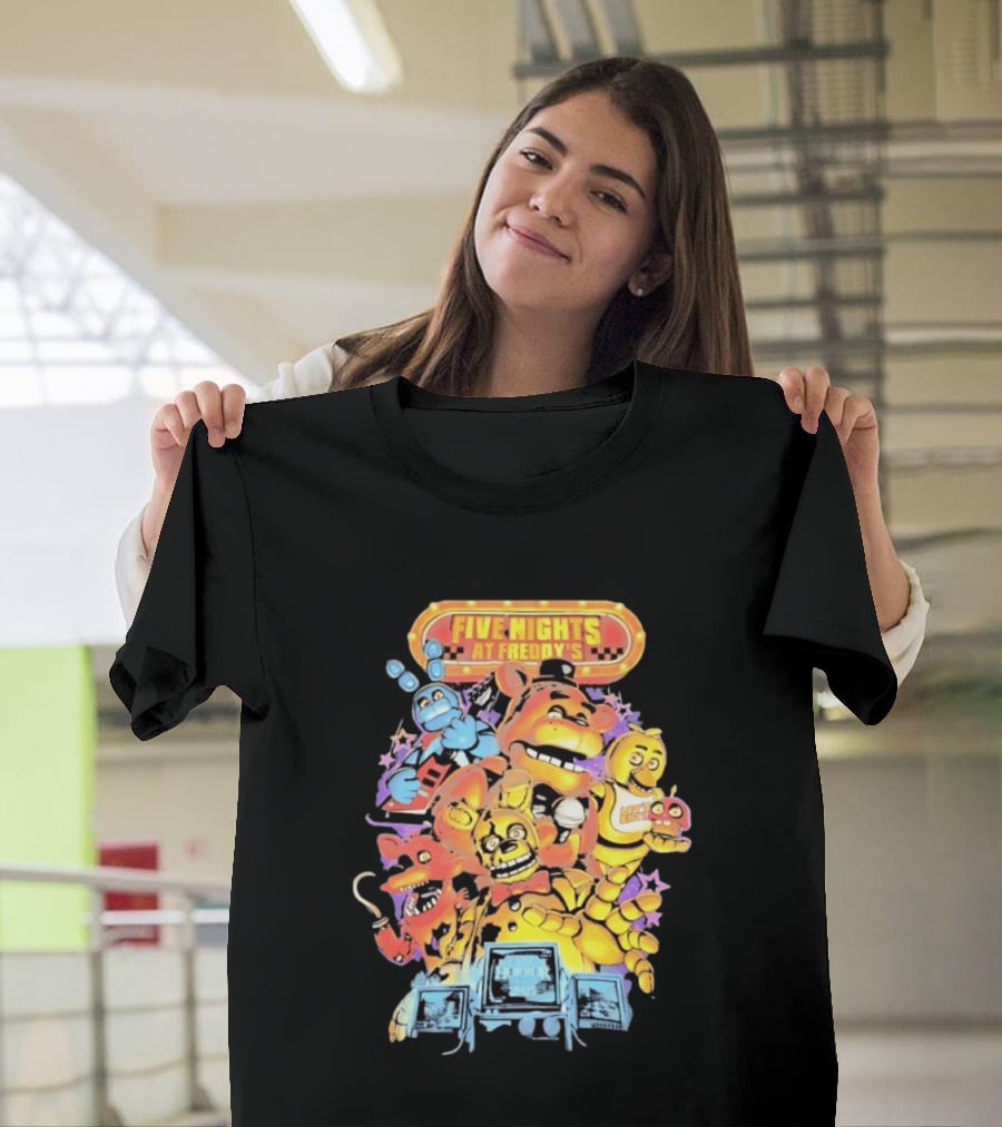 Five Nights At Freddy's Horror Nights 2023 Animatronic Characters T-Shirt