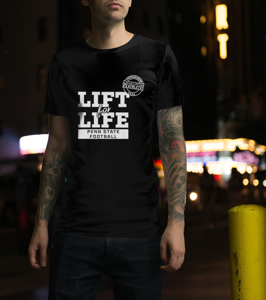 Penn State Football Lift For Life Uplifting Athletes 2026 Initiative T-Shirt