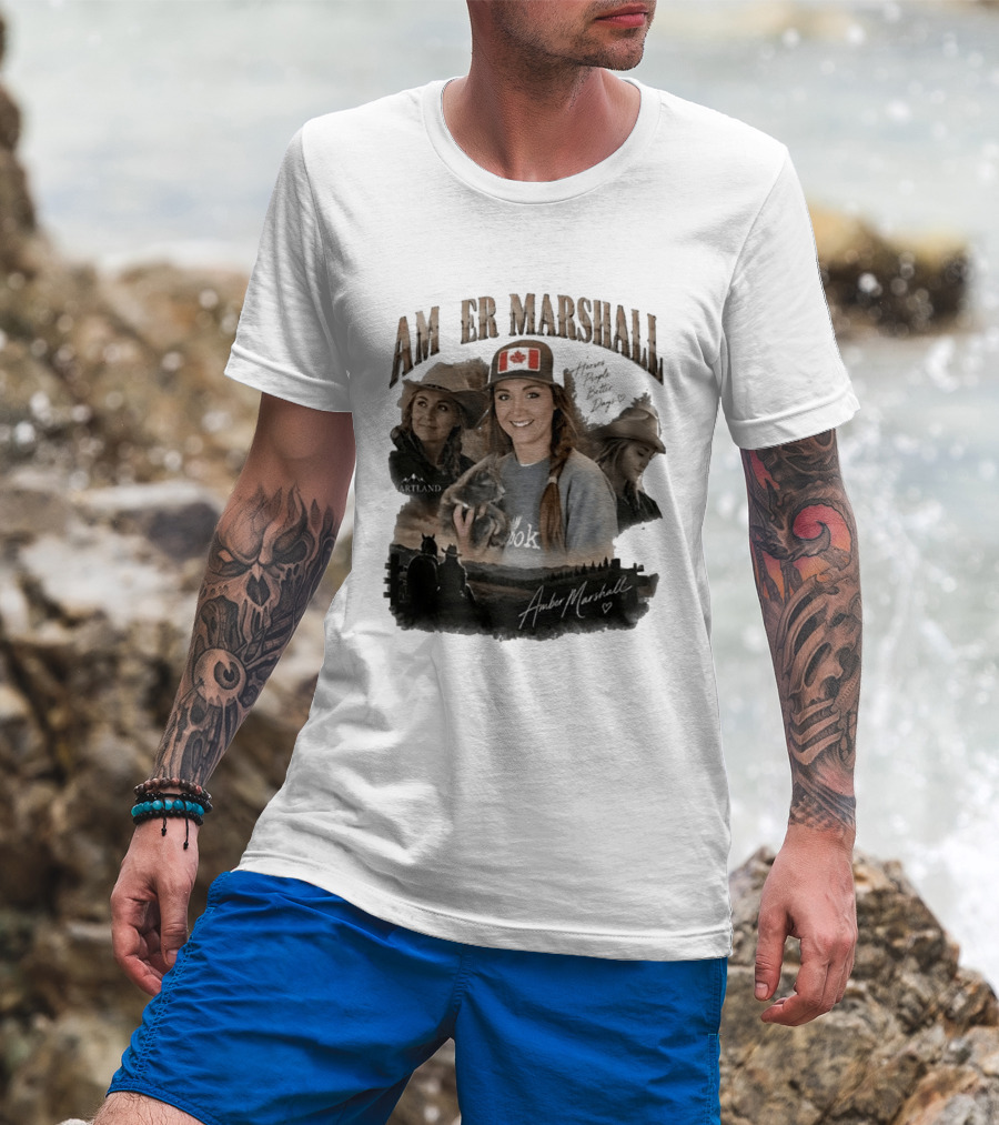 Amber Marshall Heartland Better Days Canadian Flag Retro Bootleg T-Shirt