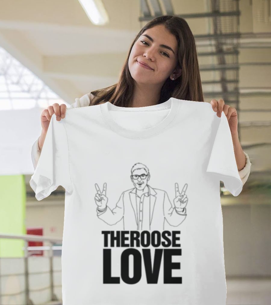 Choose Love Store Louis Theroux Choose Love Peace Sign Gesture T-Shirt