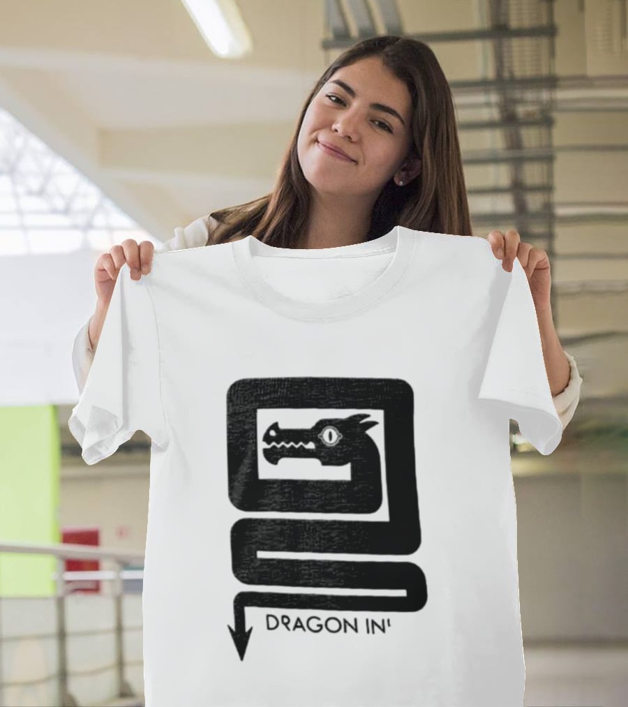 Dragon Ink Snake Head Mythical Creature T-Shirt