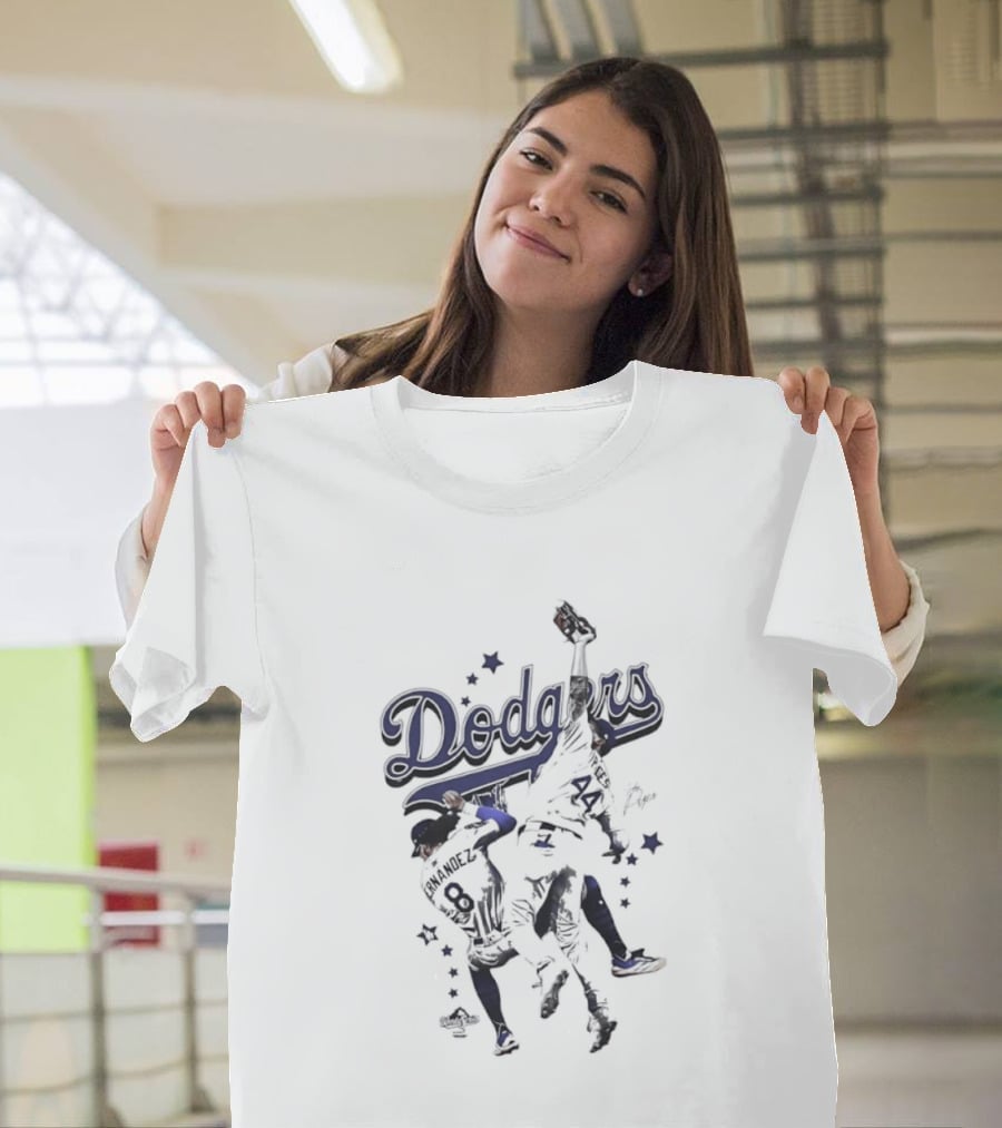 Enrique Hernandez Andy Pages Dodgers Stars Baseball Action T-Shirt