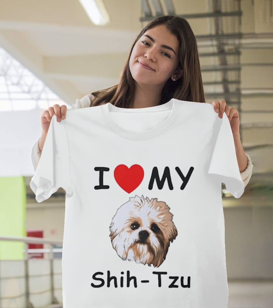 I Love My Shih Tzu Dog T-Shirt