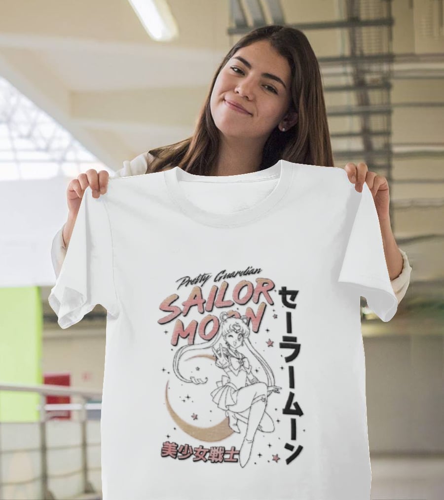 Sailor Moon Pretty Guardian Bishoujo Senshi Iconic Anime Manga T-Shirt