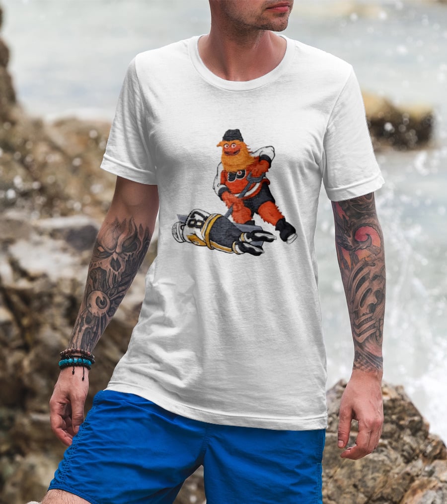 Sidney Crosby Philadelphia Flyers Gritty NHL Pittsburgh Penguins Hockey T-Shirt