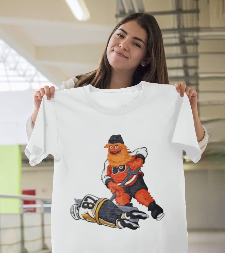 Sidney Crosby Philadelphia Flyers Gritty NHL Pittsburgh Penguins Hockey T-Shirt