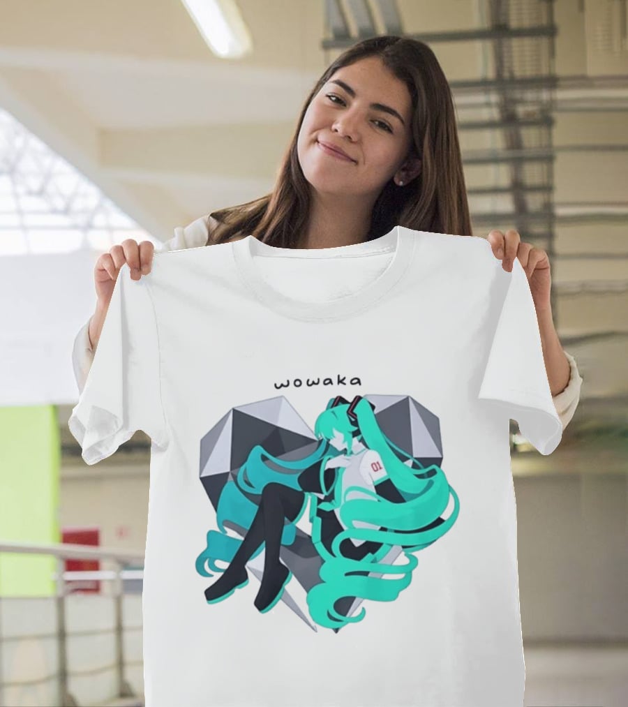 Wowaka 01 Hatsune Miku Heart Vocaloid Anime T-Shirt