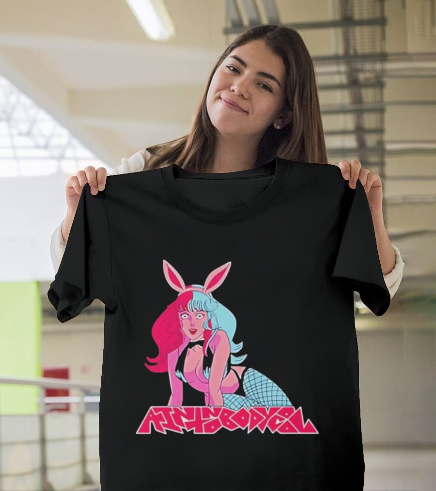 Ain't Nobody Anime Aesthetic Bunny Girl Vibrant Neon T-Shirt