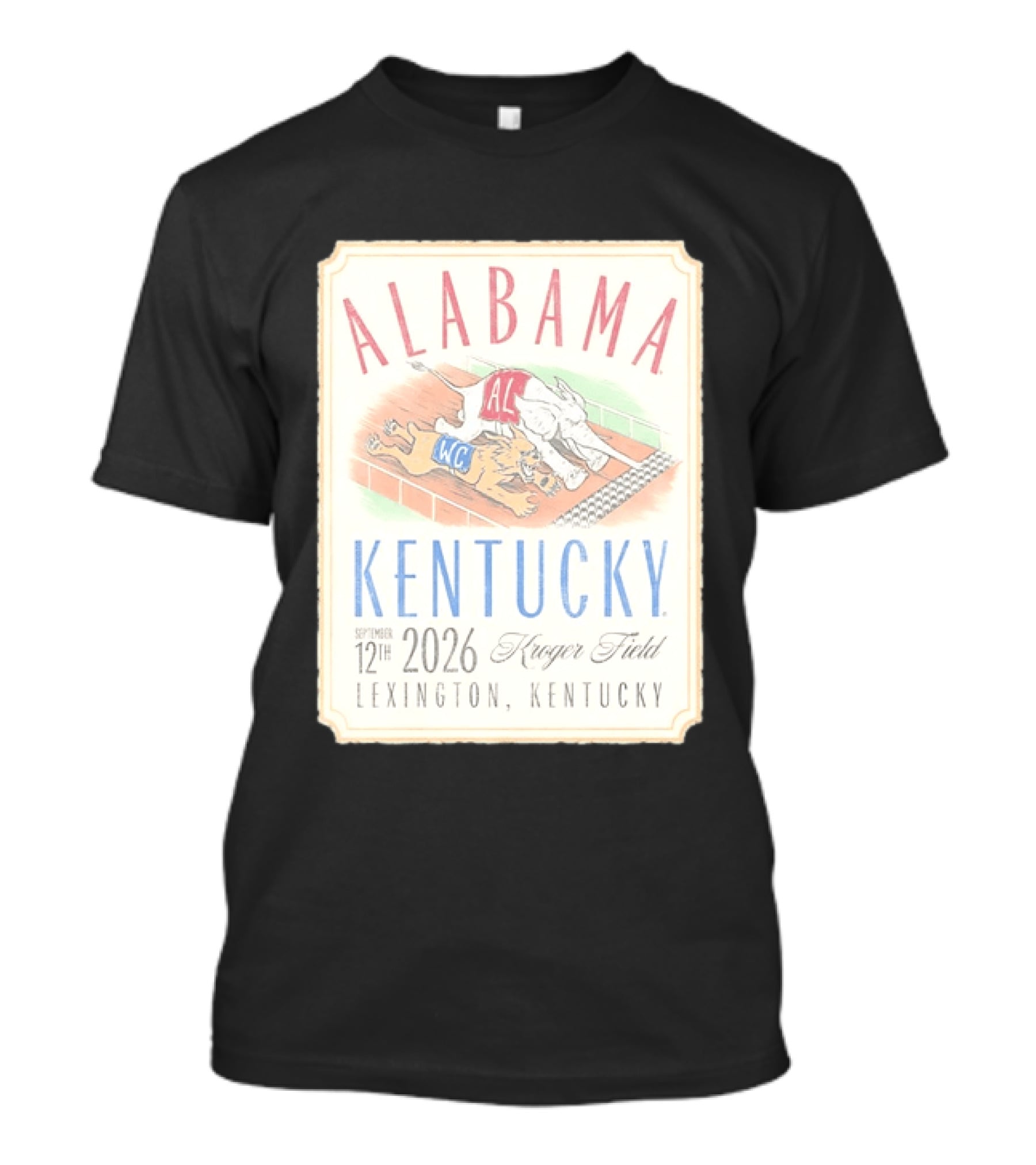 Alabama Vs Kentucky Lexington September 12th 2026 Kroger Field T-Shirt