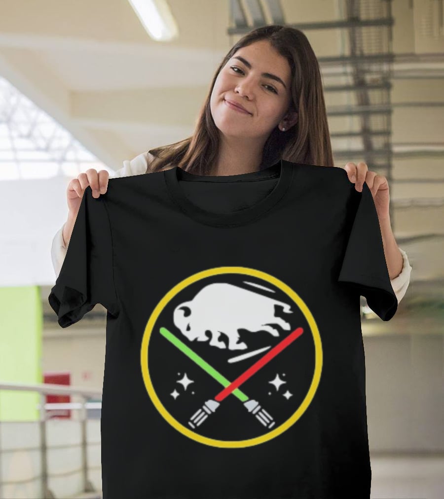 Buffalo Sabres X Star Wars May The 4th Be With You Lightsabers T-Shirt