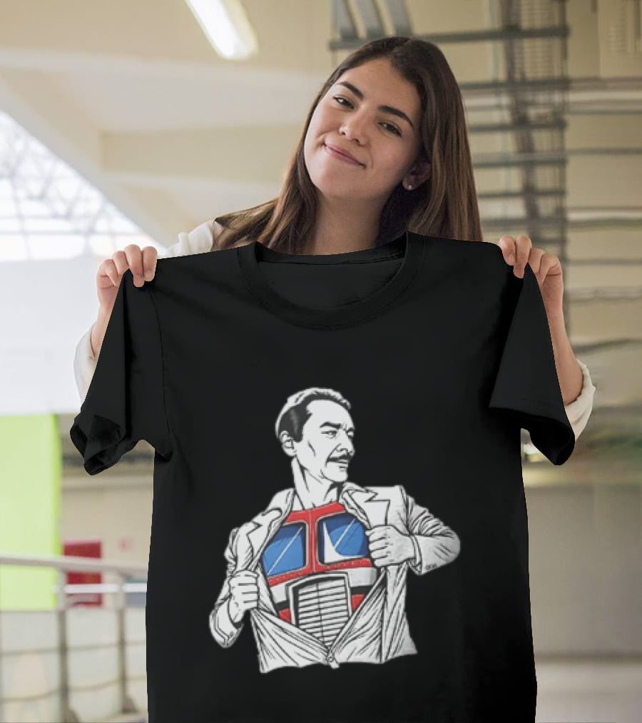 Optimus Prime Transformers Hidden Chest Transformation Reveal T-Shirt