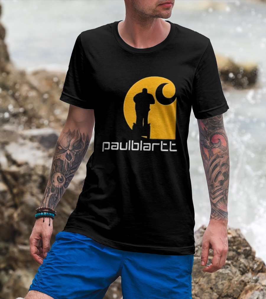 Paulblartt Security Guard Segway Yellow Swirl T-Shirt
