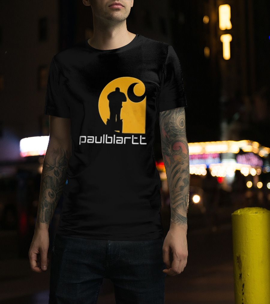 Paulblartt Security Guard Segway Yellow Swirl T-Shirt