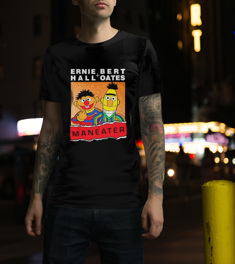 Ernie Bert Hall Oates Maneater Muppets T-Shirt