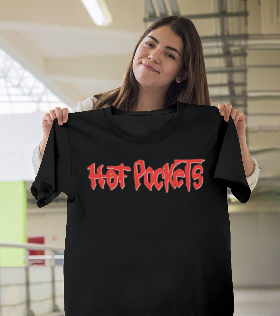 Hot Pockets Logo Red Bold Font T-Shirt