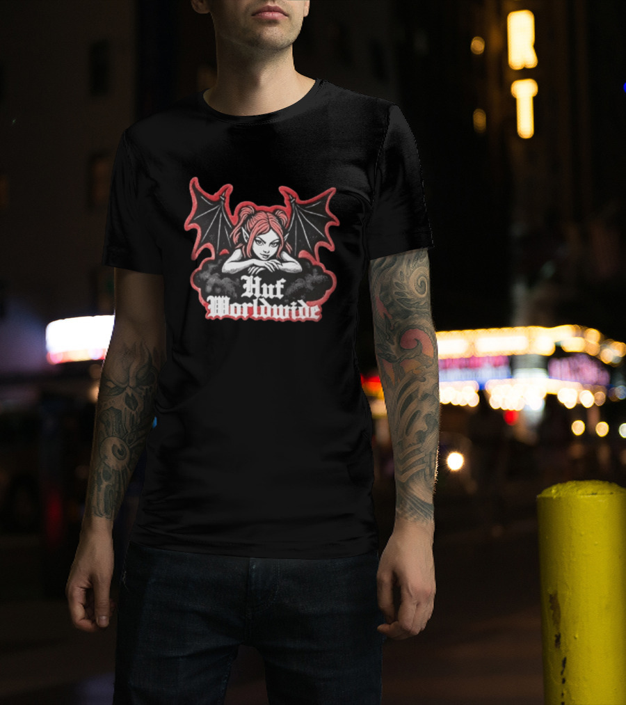 Huf Worldwide Succubus Girl Gothic Fantasy T-Shirt