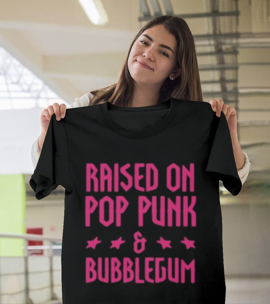 Raised On Pop Punk And Bubblegum Stars Summer Brothers Store 5Sos T-Shirt