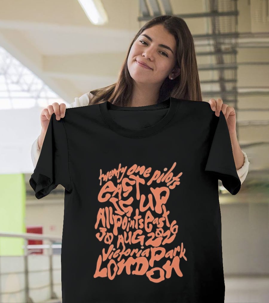 Twenty One Pilots Get Up All Points East 19 Aug 2026 Victoria Park London T-Shirt